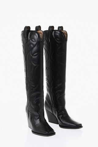Eco-Leather Texan Boots COWBOY CLOUDY 9cm