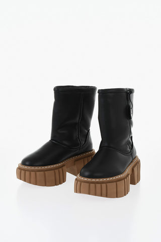Platform Ankle Boots EMILIE in Eco-Leather 6cm
