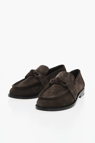 Suede Loafers KNOT Leather Sole