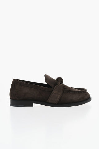 Suede Loafers KNOT Leather Sole