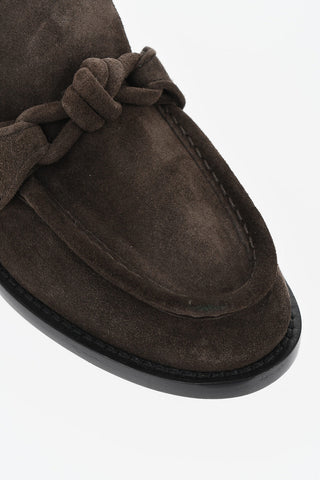 Suede Loafers KNOT Leather Sole