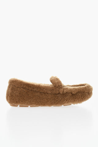 Mokassins aus Shearling mit Gummisohle