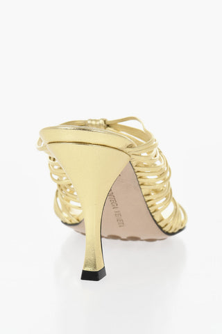 Lamé Leather Sandals BLINK 10cm