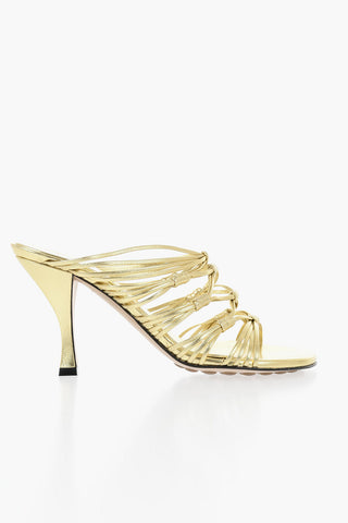 Lamé Leather Sandals BLINK 10cm