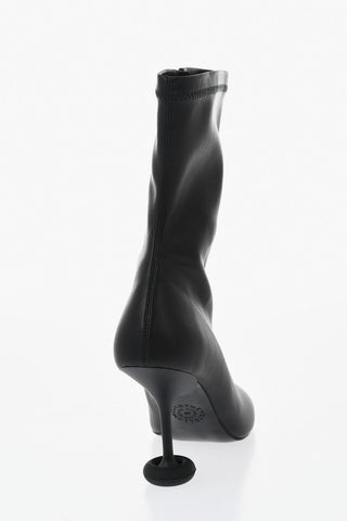 Eco-Leather Boots SHROOM with Internal Zip 10cm