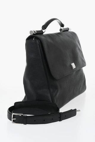 Pebbled Leather Crossbody Bag