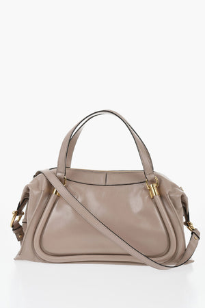 Borsa a Tracolla DOUBLE CARRY in Pelle con Dettagli Dorati