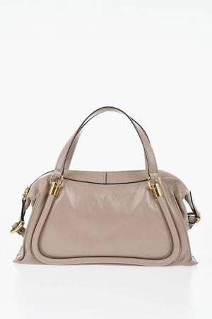 Borsa a Tracolla DOUBLE CARRY in Pelle con Dettagli Dorati