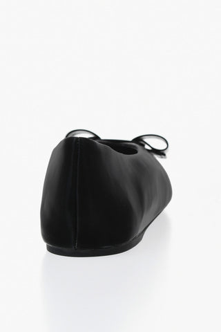 BALLERINA BY FERRAGAMO Ballerinas VANNA aus Leder mit tonalem Schleifenbesatz