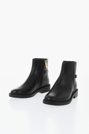 MICHAEL Stivaletti MANDY In Pelle con Zip Laterale 3cm