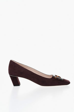 Pumps BELLE Aus Wildleder Mit Vorderdetail
