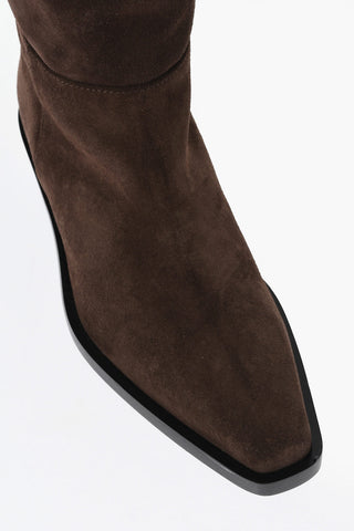 Suede Cowboy Boots BRONCO With 5cm Heel