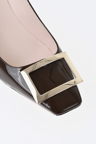 Lackleder-Pumps TROMPETTE Mit Frontdetail 6cm