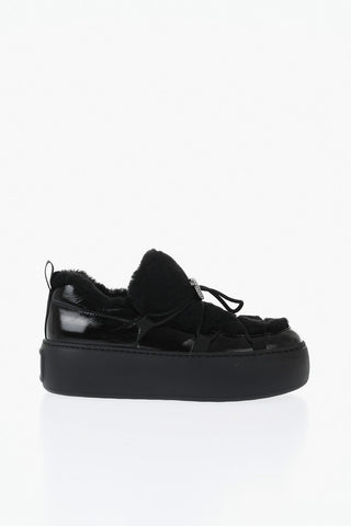Low-Top Patent Leather Sneakers With 5cm Sole