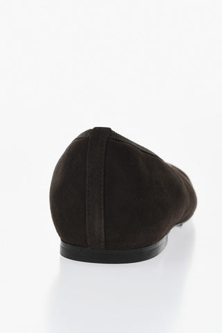 Ballerine in Suede a Punta Squadrata
