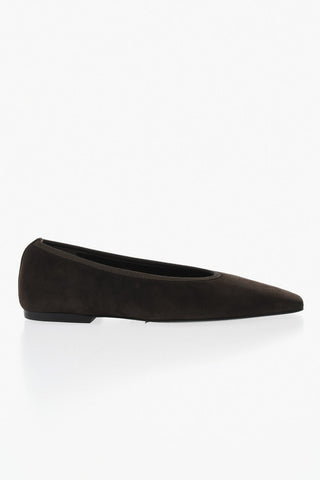 Ballerine in Suede a Punta Squadrata