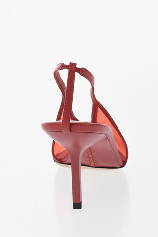 Mesh Slingbacks EVELINA With Square Toe 9cm Heel