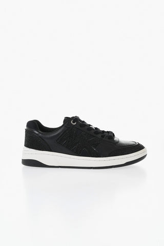 MICHAEL Sneakers Basse REBEL In Pelle con Strass