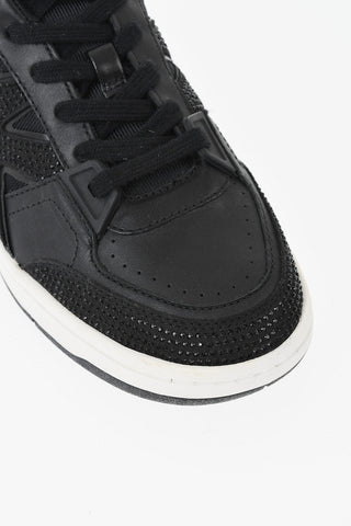 MICHAEL Sneakers Basse REBEL In Pelle con Strass
