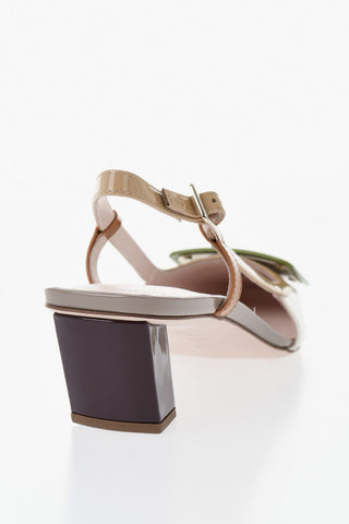 Patent Leather Ankle-Strap Pumps 5cm