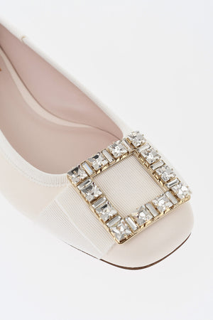 Leather Flats Embellished with Jewels