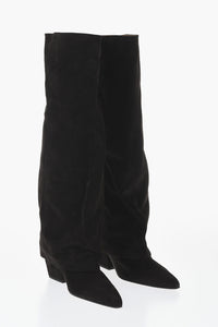 Stiefel Aus Wildleder JANE Mit Umschlag Absatz 6.5cm
