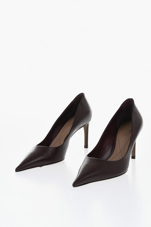 DEVOTION Leather Pumps in Solid Color, 8cm Heel
