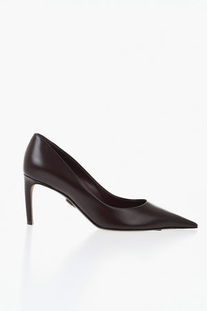 DEVOTION Leather Pumps in Solid Color, 8cm Heel