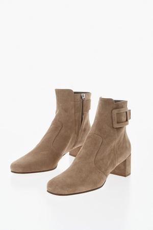 Tronchetti POLLY In Suede con Fibbia Tono su Tono