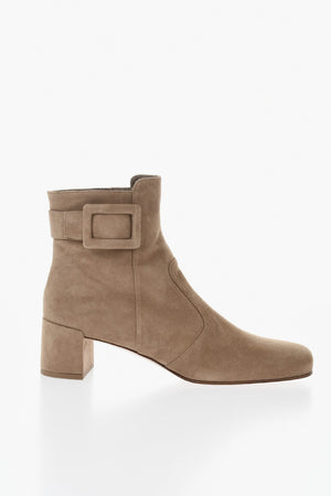 Tronchetti POLLY In Suede con Fibbia Tono su Tono