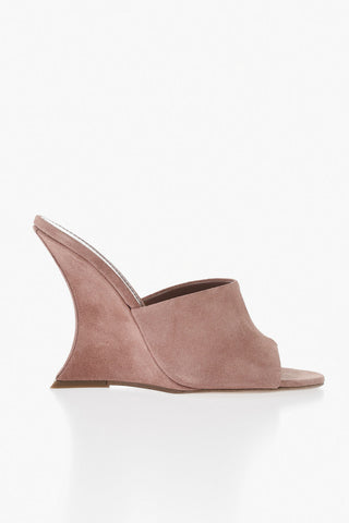 Suede Mules NINA With 11.5cm Wedge