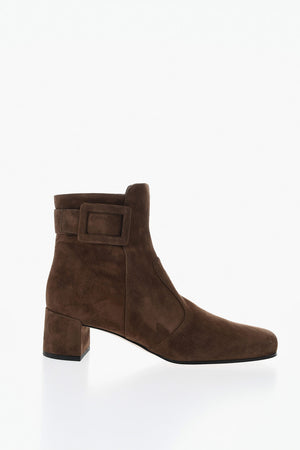 Wildleder-Stiefeletten POLLY Mit Ton-in-Ton-Schnalle