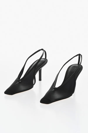 Slingback EVELINA in Mesh con Punta Squadrata Tacco 9cm