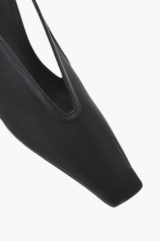 Mesh Slingbacks EVELINA With Square Toe 9cm Heel