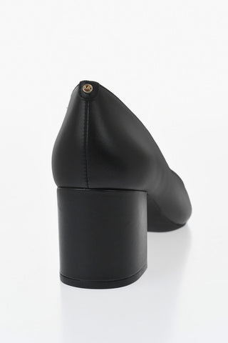 MICHAEL Leather Pumps PERLA in Solid Color with Patent Leather Toe, 6cm Heel