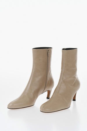Stivaletti UMA in Pelle con Zip Laterale Tacco 6cm
