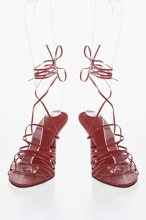 Lace-Up Thong Sandals BROOKE Leather Heel 11 cm