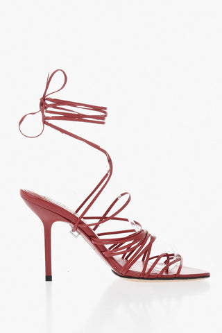 Lace-Up Thong Sandals BROOKE Leather Heel 11 cm