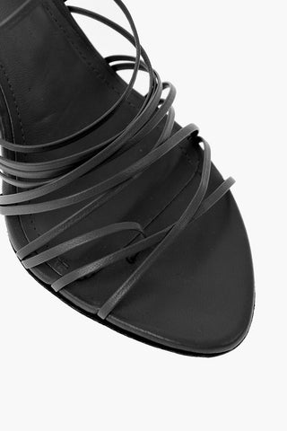 Lace-Up Thong Sandals BROOKE Leather Heel 11.5 cm