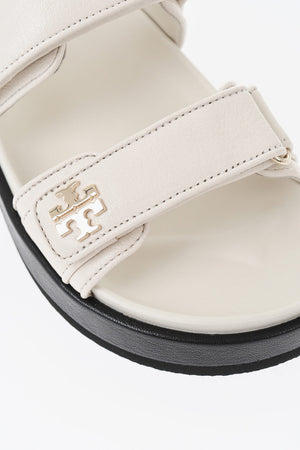 Sandalen aus Leder KIRA mit Klettverschluss und Logodetails