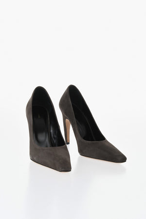 Suede Pumps FAME With Square Toe And 10cm Heel