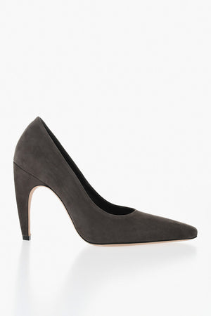 Suede Pumps FAME With Square Toe And 10cm Heel