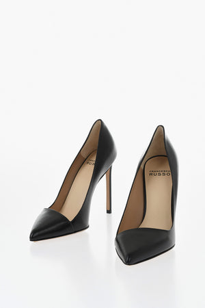Pumps aus Leder mit 11 cm Stilettoabsatz