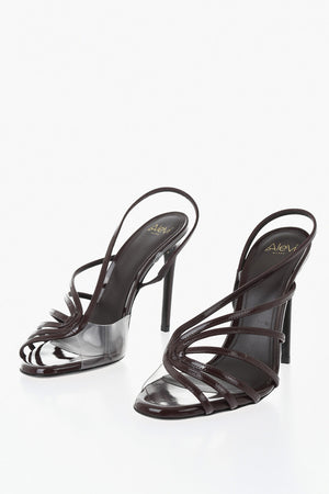 Patent Leather Sandals BENNY with Transparent Detail 12cm Heel