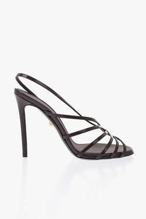 Patent Leather Sandals BENNY with Transparent Detail 12cm Heel