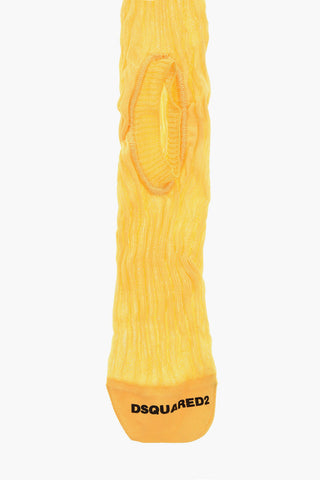 Long Ribbed Solid-Color Socks