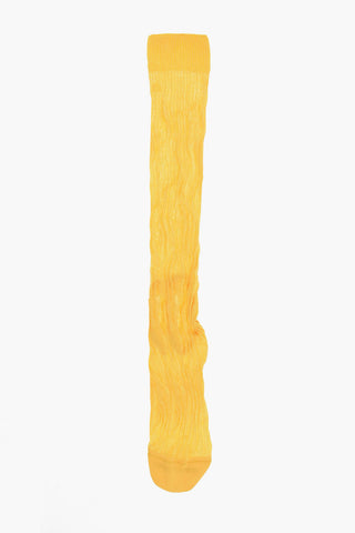 Long Ribbed Solid-Color Socks