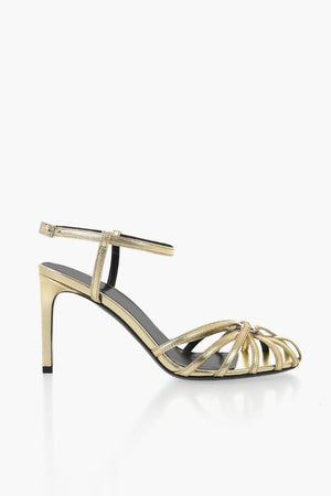 Sandalen Aus Laminiertem Leder Mit Cut-Out 9cm