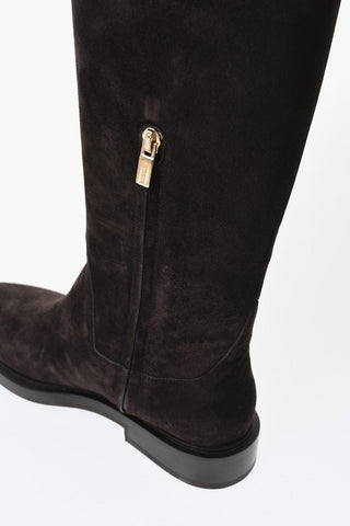 ROLY Suede Boots with Gold Detail