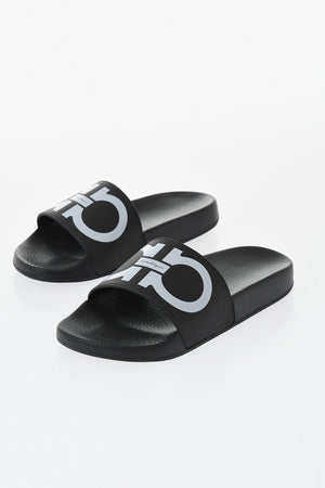 Slides GROOVY Einfarbig Mit Kontrastierendem Gancini-Print